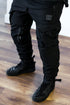 Ride Rich Unit 16 Armoured Softshell Waterproof Cargo Motorcycle Joggers - Black